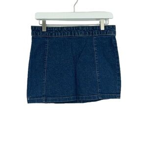 Vintage Y2K Denim Micro Mini Skirt SZ 6